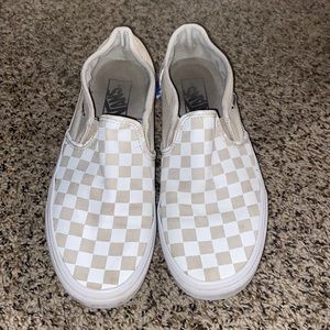 white checkered vans